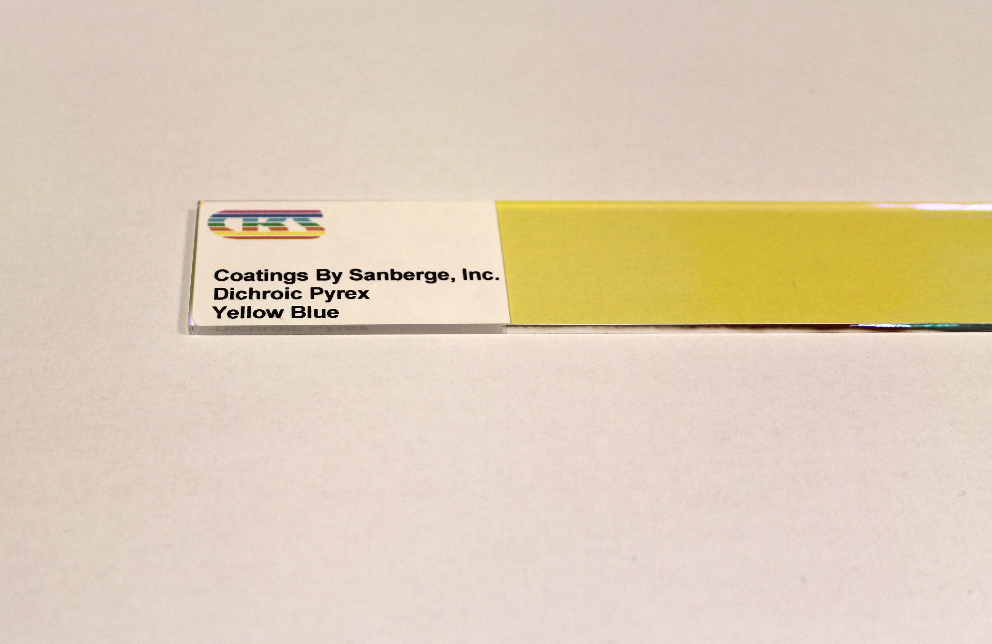 Dichroic Platte Gelb-Blau