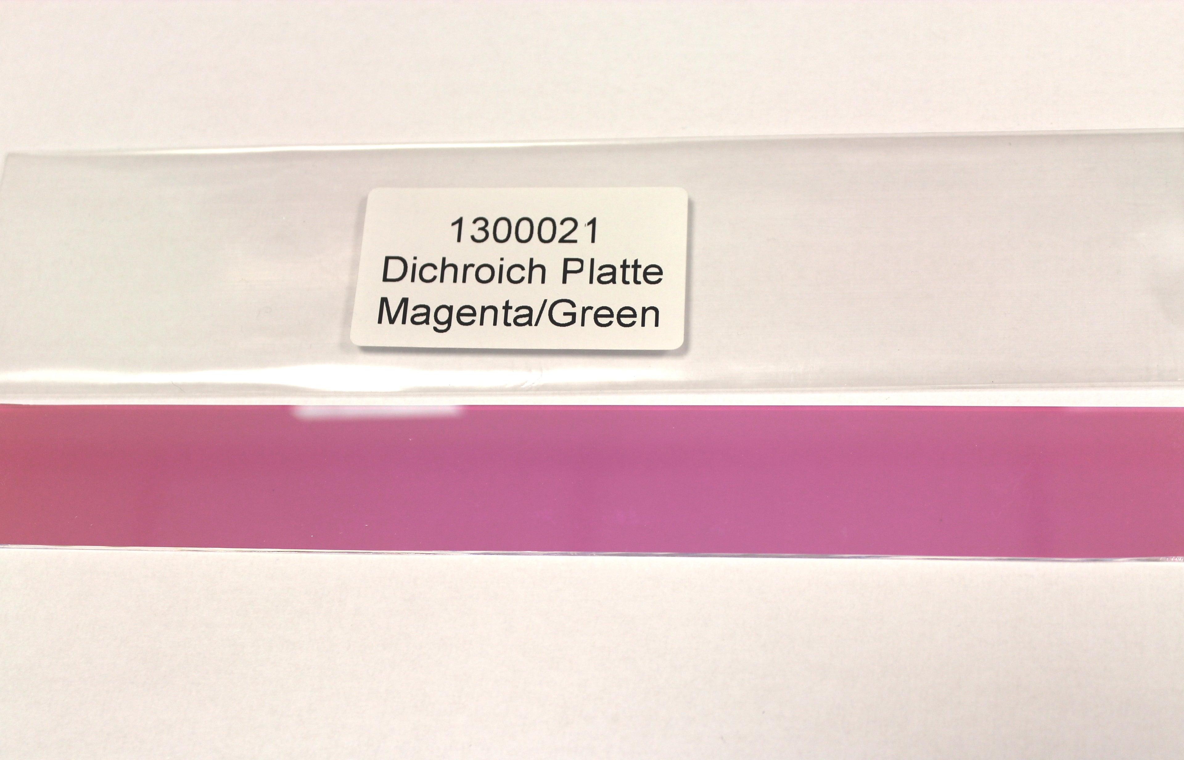 Dichroic Platte Magenta-Grün