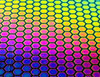 Dichroic Platte Bienenwabe 1