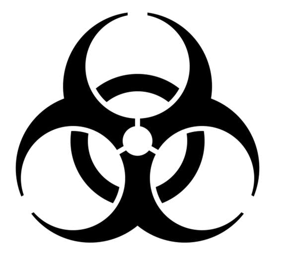 Dichroic Bild Bio-Hazard Symbol