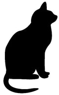 Dichroic Bild Schwarze Katze